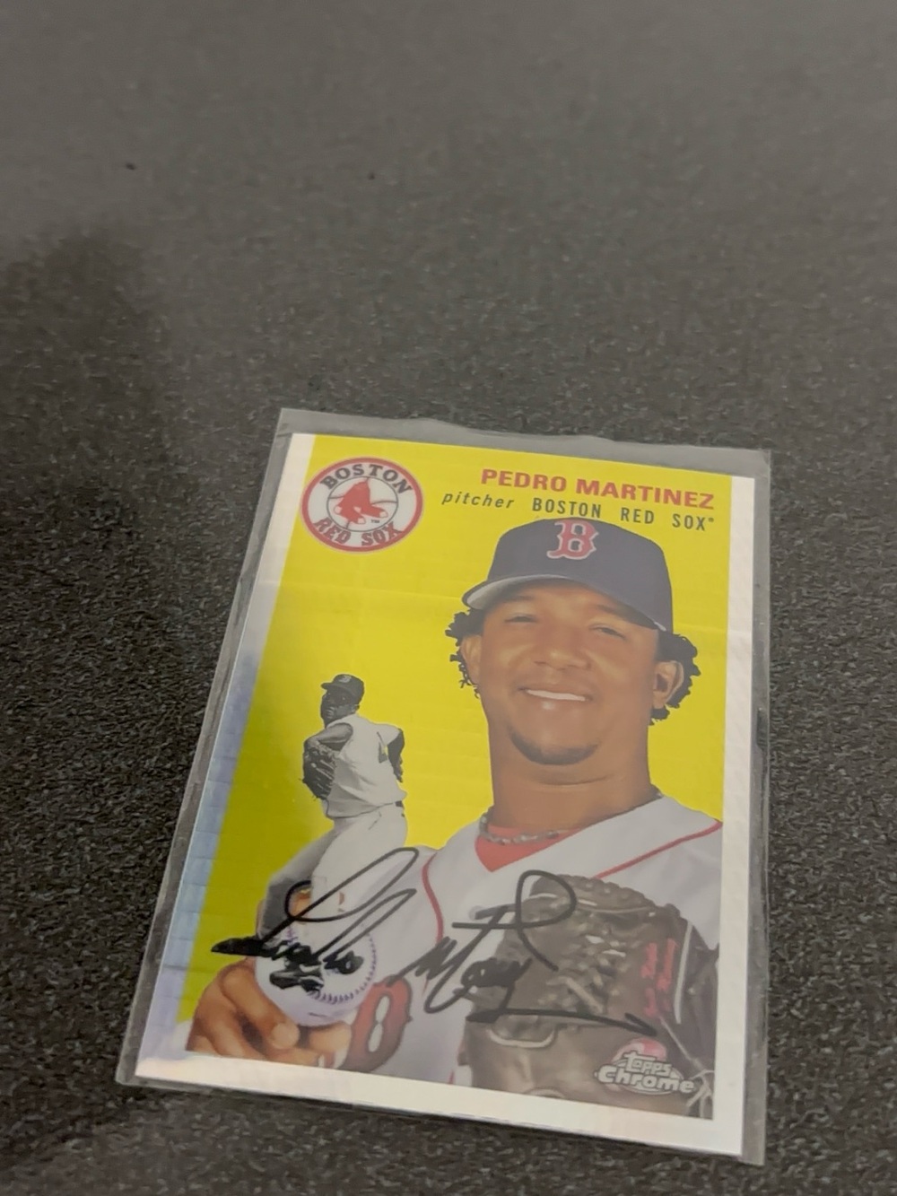 Pedro Martínez Topps Chrome Baseball Card